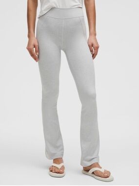 lululemon athletica Light Gray Flare Leggings